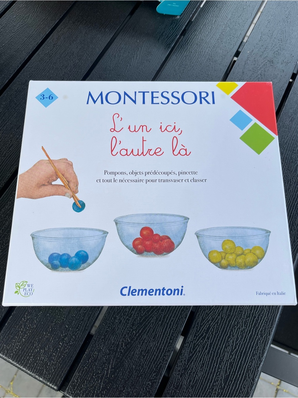 Montessori Sorting Game - Blue/Red/Yellow